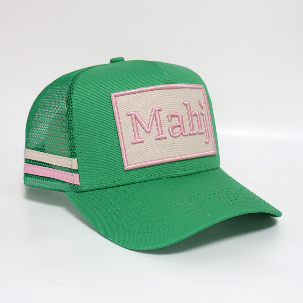 Mahjong Trucker Hat - Kelly Green