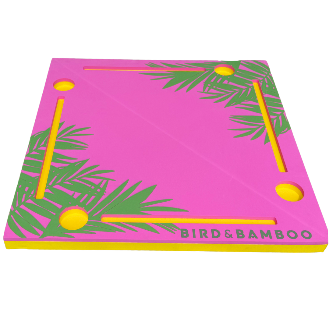Poolside Mahj Floating Mat with Waterproof Carrying Bag