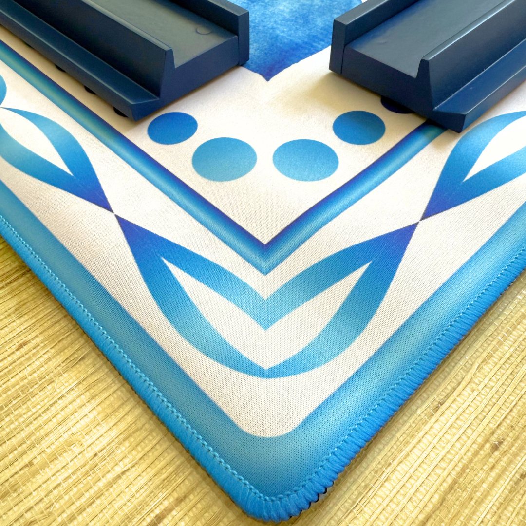 The Blue Delphine Mahjong Mat