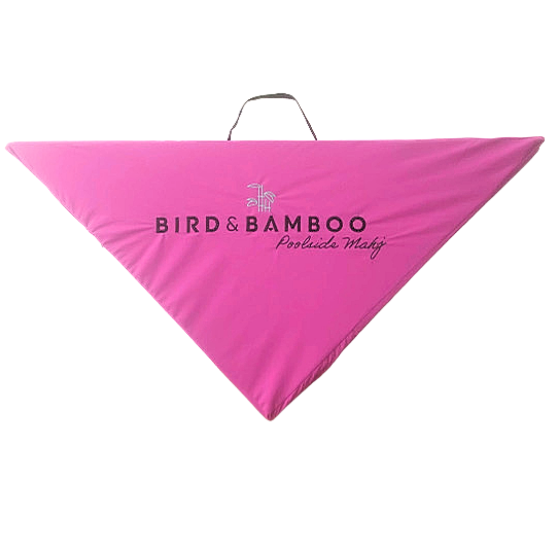 Poolside Mahj Floating Mat with Waterproof Carrying Bag