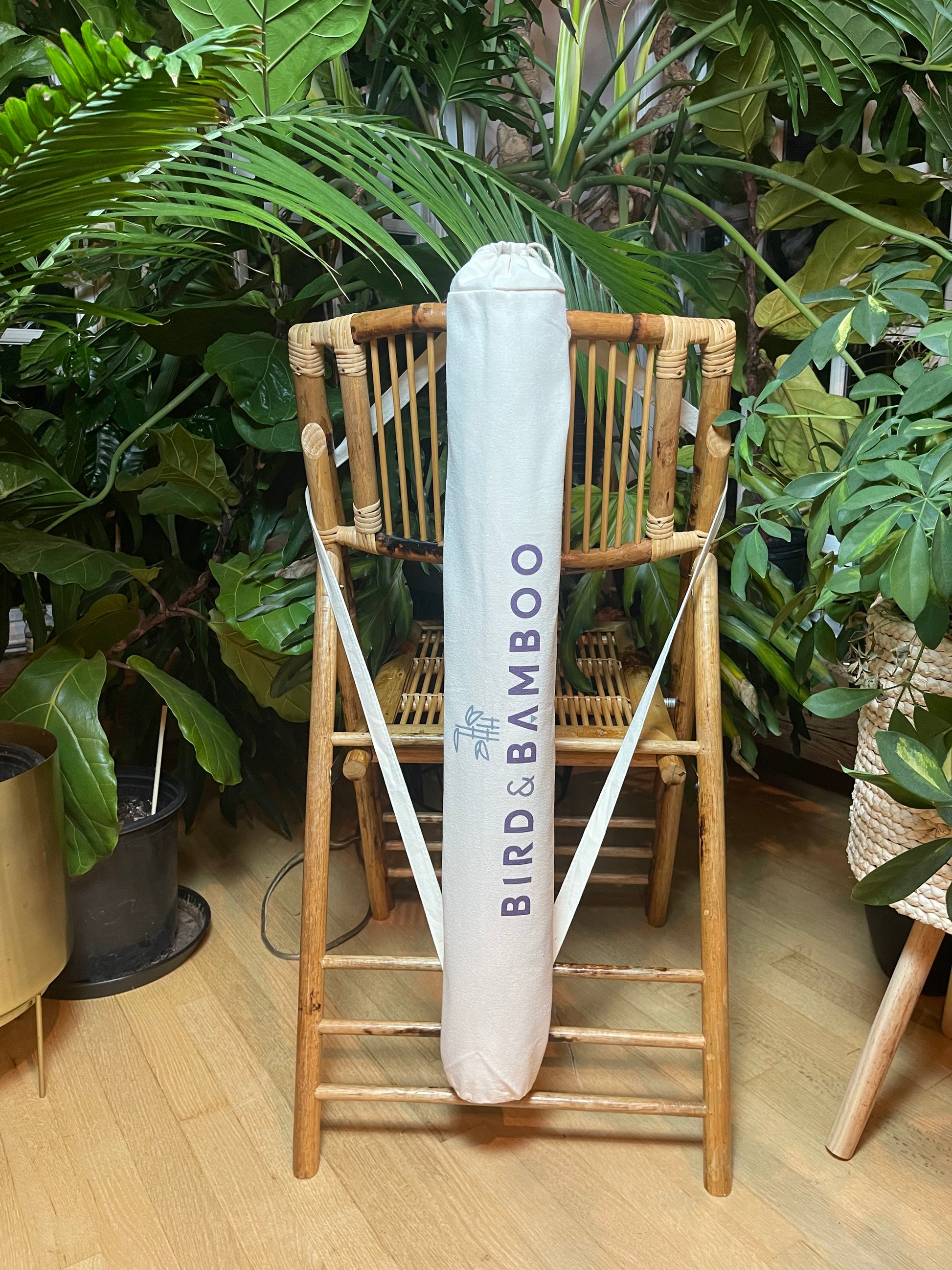 Bird & Bamboo Mahjong Mat Bag front