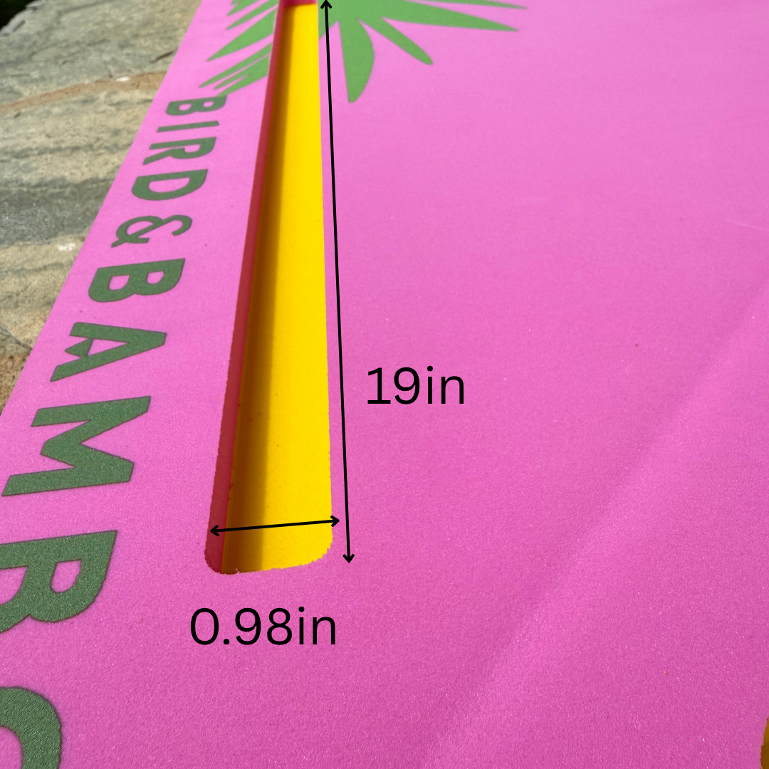 Poolside Mahj Floating Mat with Waterproof Carrying Bag
