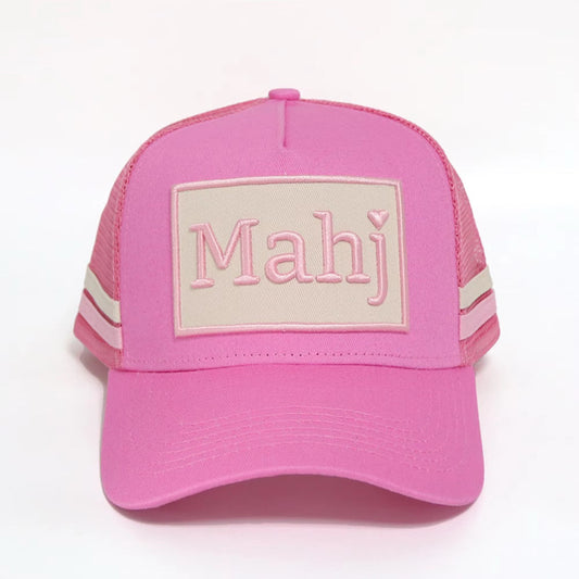 Mahjong Trucker Hat - Hot Pink