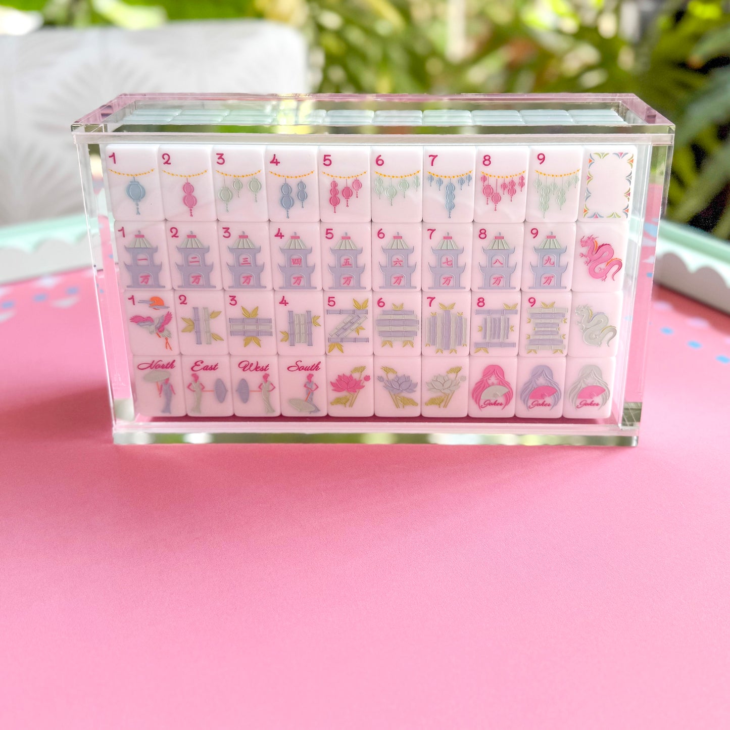 The Allure Mahjong Tile Set w/ Acrylic Display Box