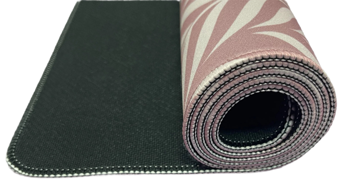 The Lotus Mahjong Mat - Blush rolled