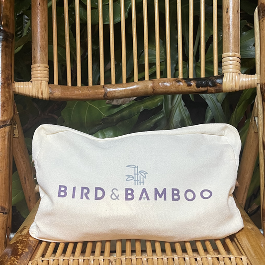 bird & bamboo mahjong tile set bag filled