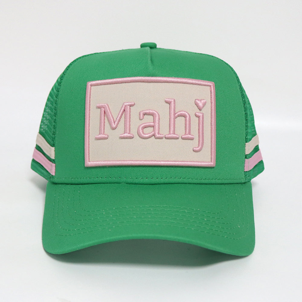 Mahjong Trucker Hat - Kelly Green