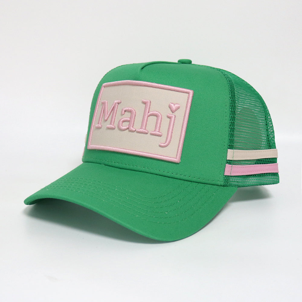 Mahjong Trucker Hat - Kelly Green