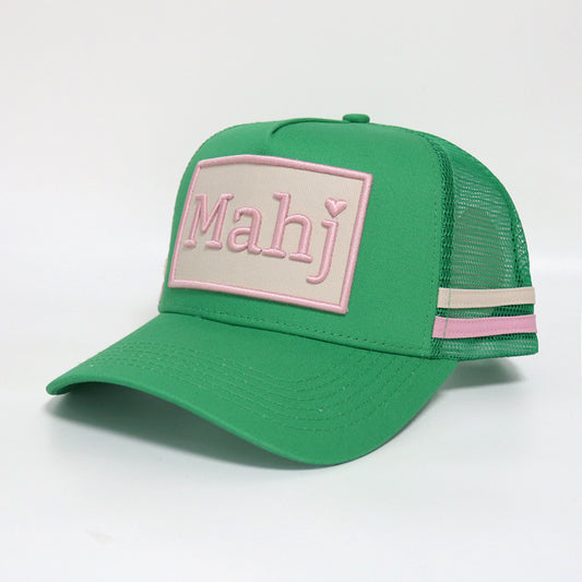 Mahjong Trucker Hat - Kelly Green