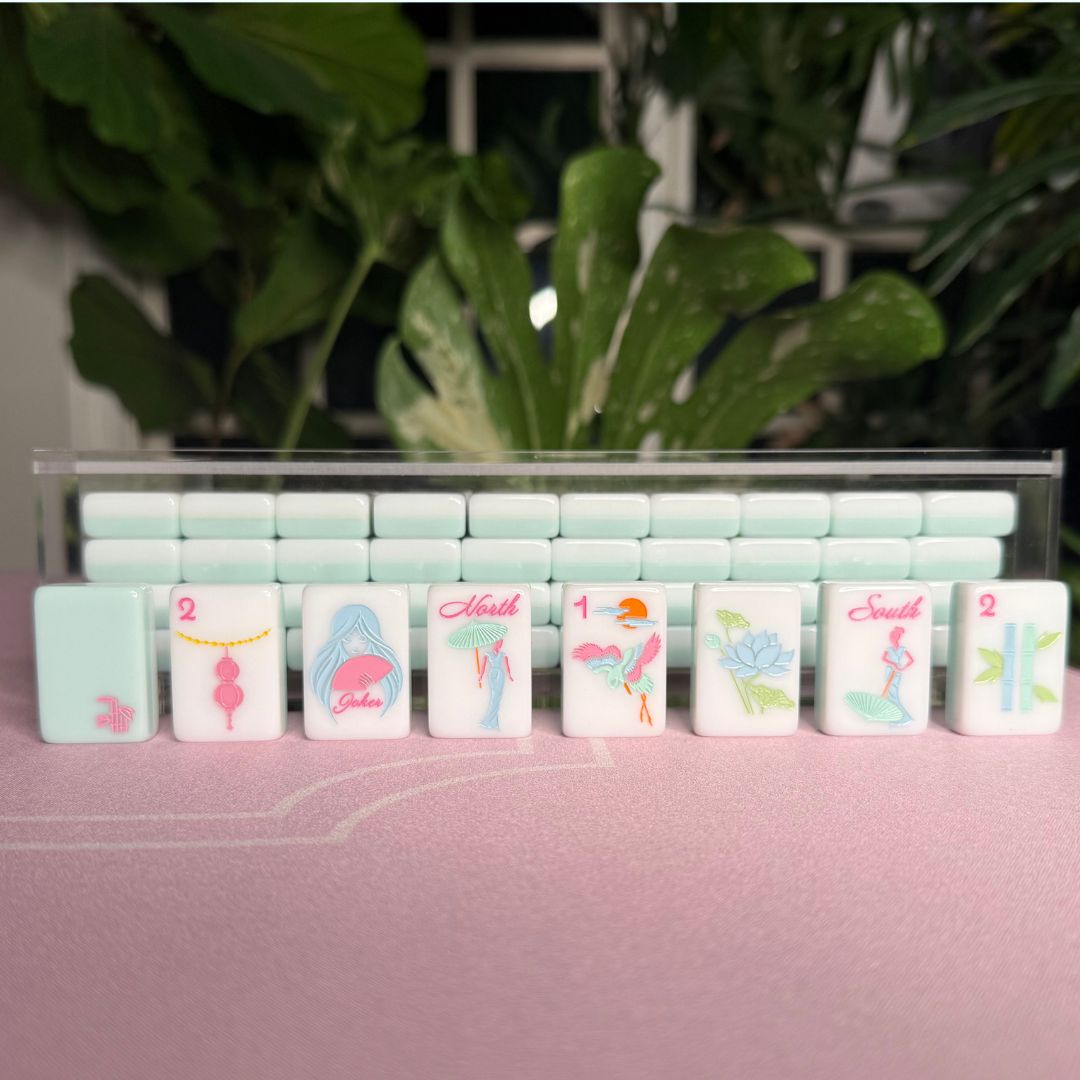The Allure Mahjong Tile Set w/ Acrylic Display Box
