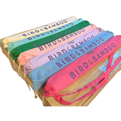 Bird & Bamboo Mahjong Mat Bag
