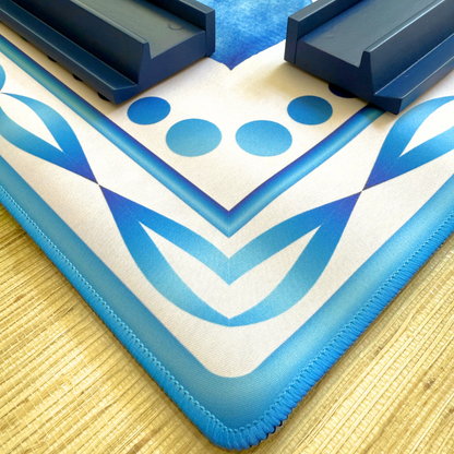 The Blue Delphine Mahjong Mat