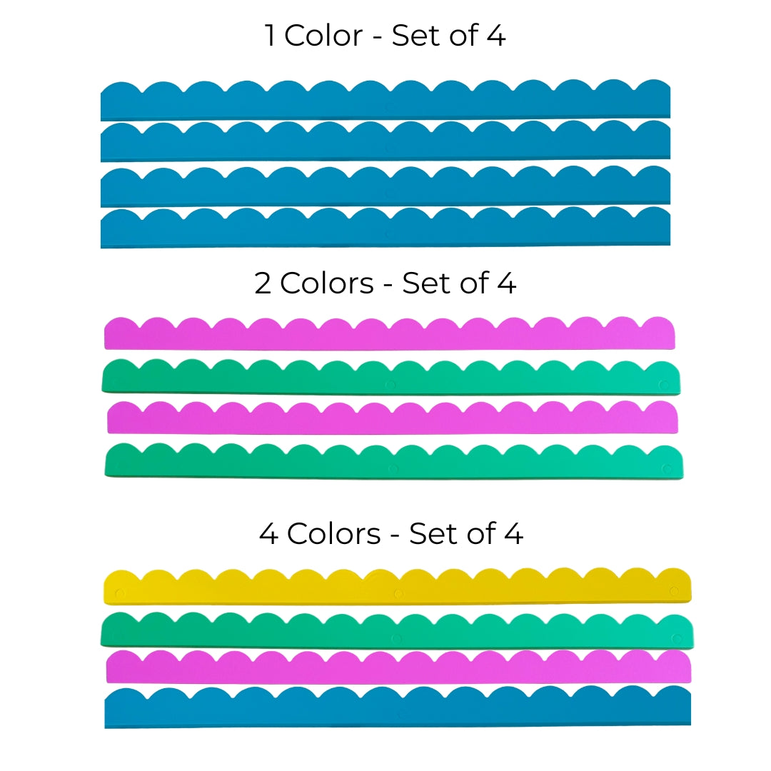 Set of 4 Scalloped Magnetic Pushers *Add-ON*