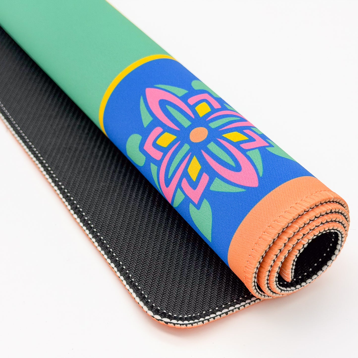 The Iconic Travel Mahjong Mat w/ Hot Pink Mat Bag