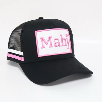 Mahjong Trucker Hat - Black