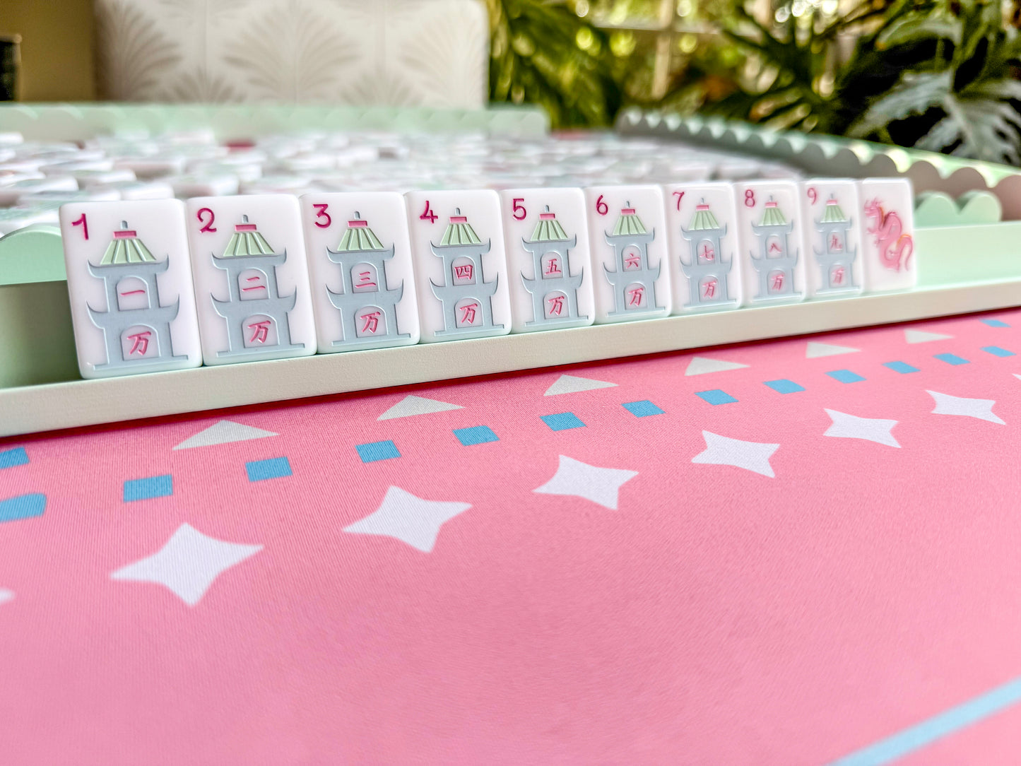 The Allure Mahjong Tile Set w/ Acrylic Display Box