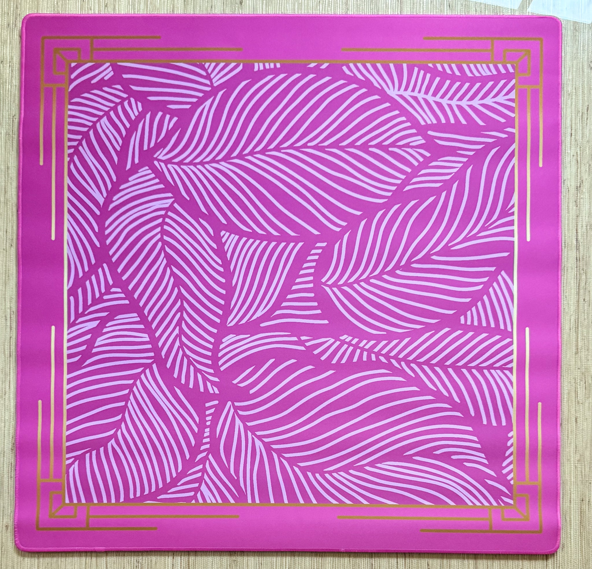 The Paradise Mahjong Mat - Passion Pink – Bird & Bamboo
