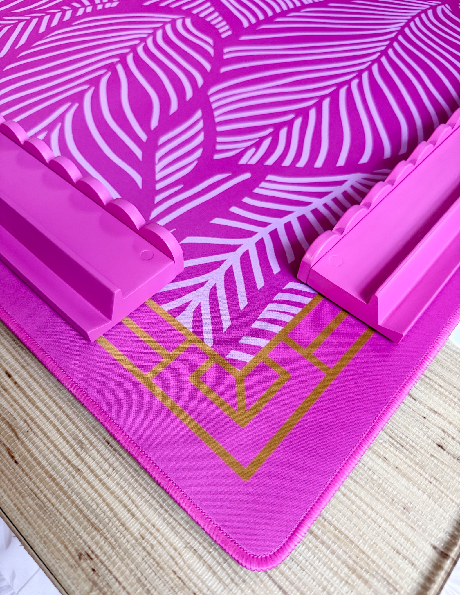 The Paradise Mahjong Mat - Passion Pink – Bird & Bamboo