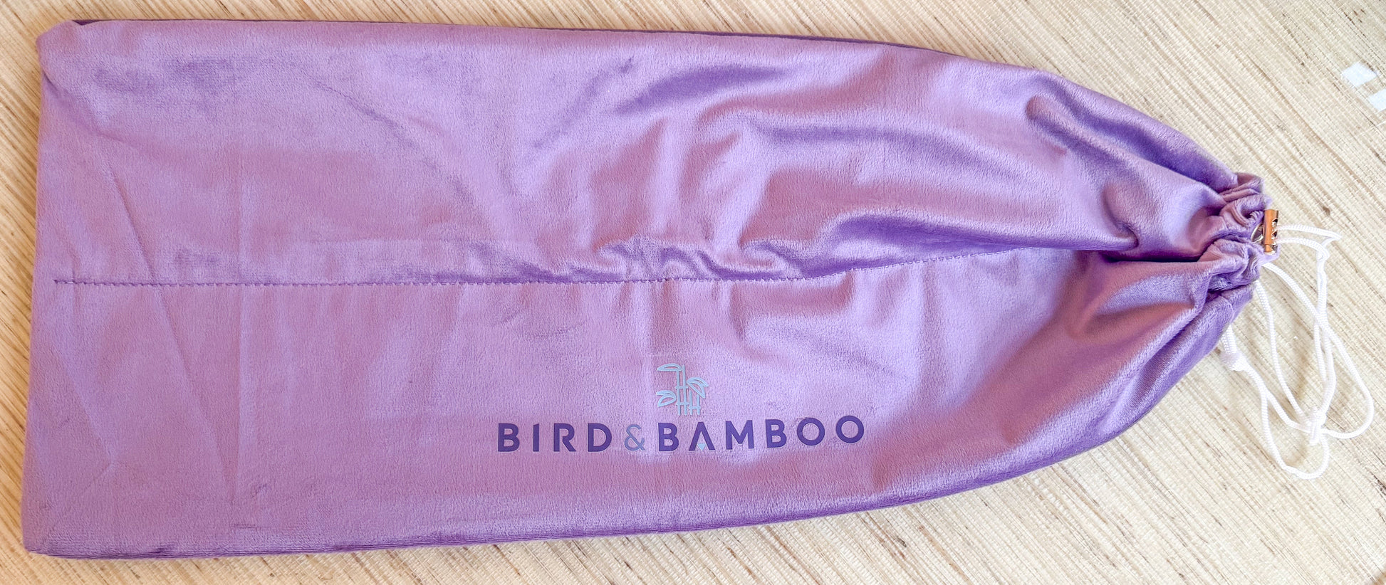 bamboo fishing pole with purple velvet bag Velvet Drawstring Mahjong Rack Bag