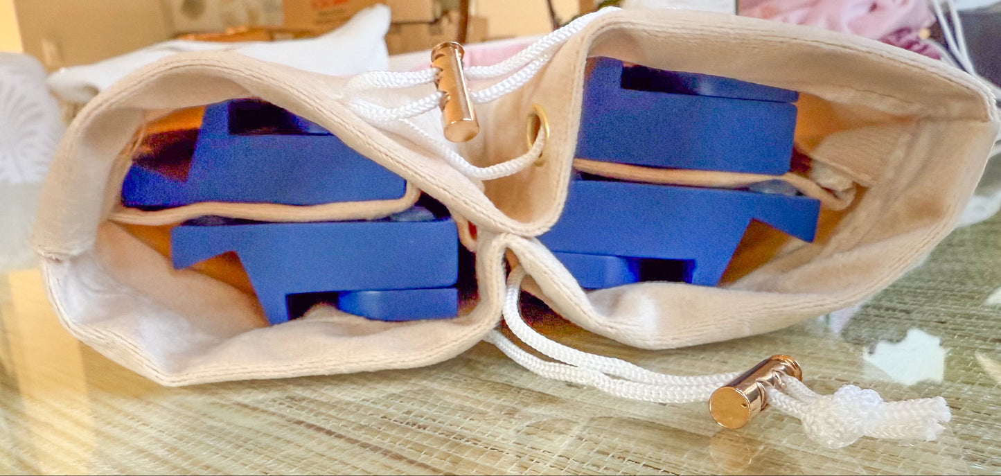 Velvet Drawstring Mahjong Rack Bag