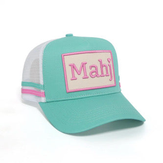 Mahjong Trucker Hat - Aqua