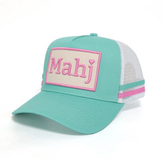 Mahjong Trucker Hat - Aqua