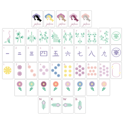 The Boho Chic Mahjong Tile Set design