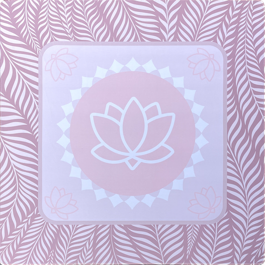 The Lotus Mahjong Mat - Blush front