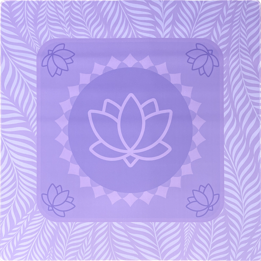 The Lotus Mahjong Mat - Lavender front