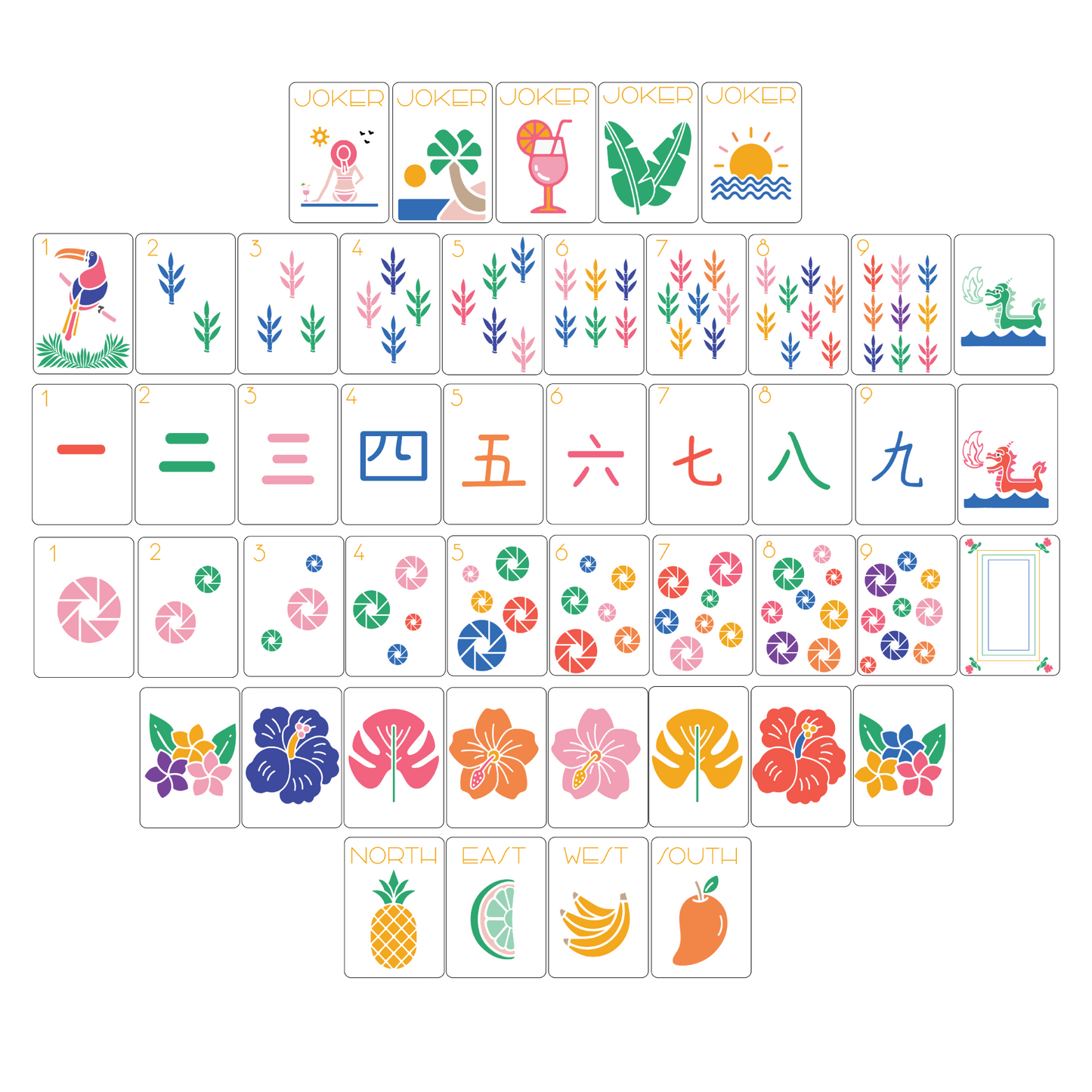 The Meriada Mahjong Tile Set Design