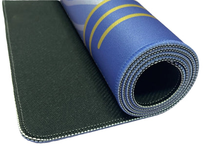The Paradise Mahjong Mat - Blue Bliss rolled