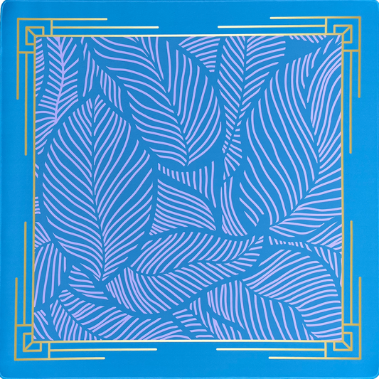 The Paradise Mahjong Mat - Tropical Teal front