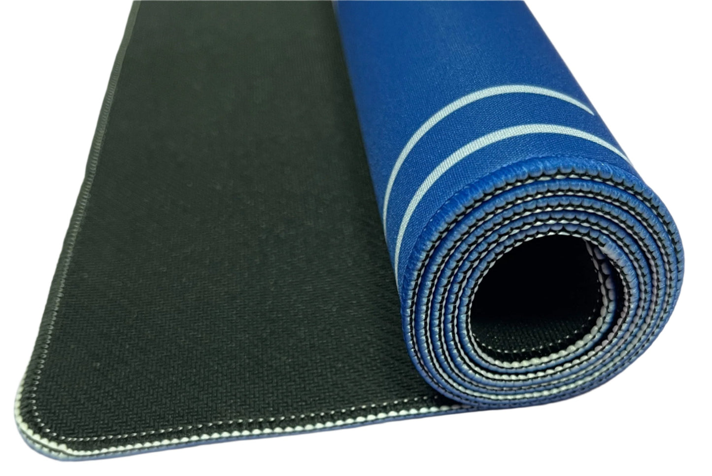 he Queen Peacock Mahjong Mat - Brilliant Blue rolled